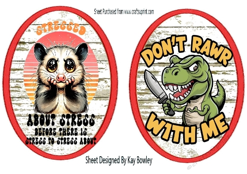 2 Funny Animal  Toppers, (SET ONE)