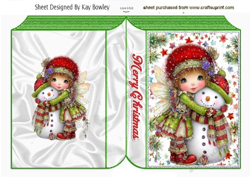 Whimsical Cristmas Fairy Folded A5 Book (ONE)