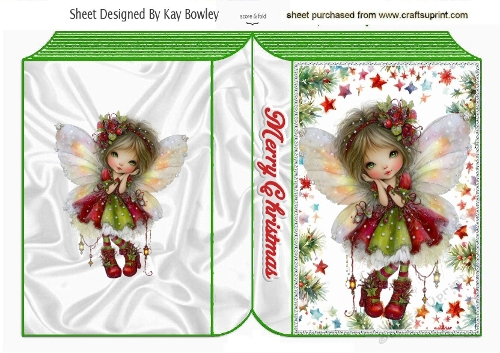 Whimsical Cristmas Fairy Folded A5 Book (THREE)