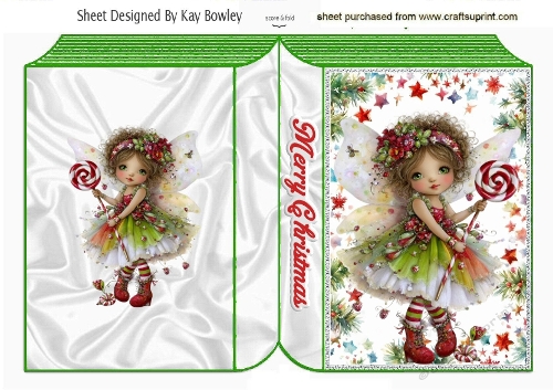 Whimsical Cristmas Fairy Folded A5 Book (FOUR)