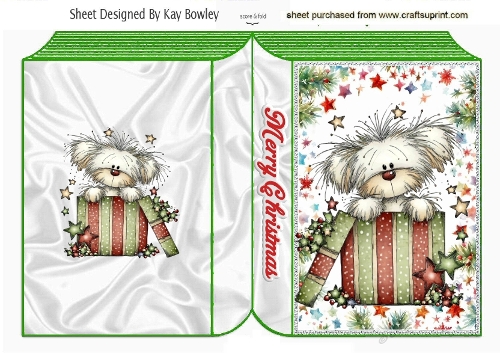 Cute Christmas Whimsical Puppy Book (ONE)