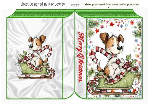 Cute Christmas Whimsical Puppy Book (THREE)