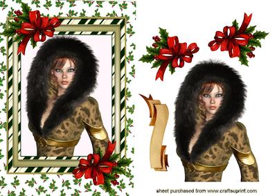 Pretty as a Pic, in Gold and Holly