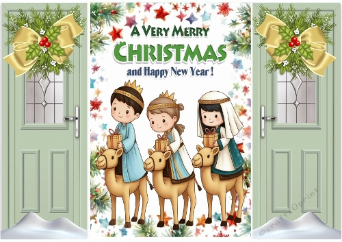  Whimsical  3 Wise Men Green Gatefold (ONE)