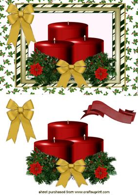 Lovely Red and Gold Candles