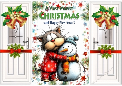 Whimsical Christmas Cat Gatefold (TWO)