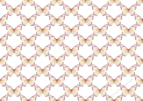 Pretty Backing Paper Of Pastel Butterflies (THREE)