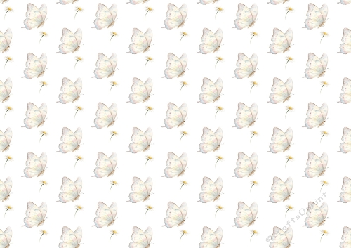 Pretty Backing Paper Of Pastel Butterflies (FOUR)