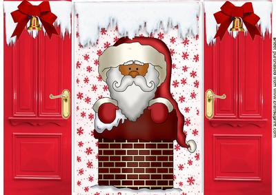 Lovely Santa in the Chimney, Gatefold