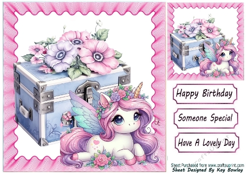 Pretty Pink Girlie Things 8x8 In Pink Frill Frame