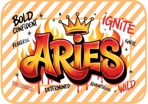 A4 Sign Of The Zodiac (ARIES)