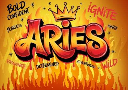 A4 Sign Of The Zodiac (ARIES) VARIOUS
