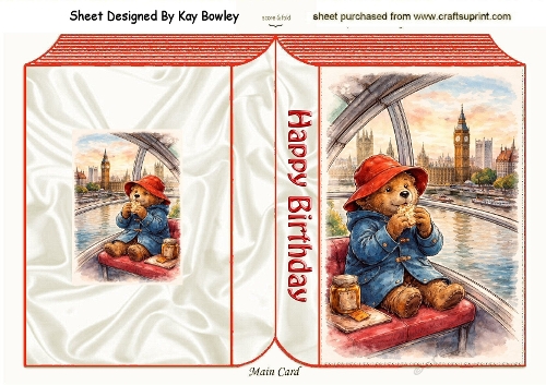 Lovely Paddington Bear In London Folded Book