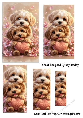 Cute Puppy Love Cuddles Pyramids