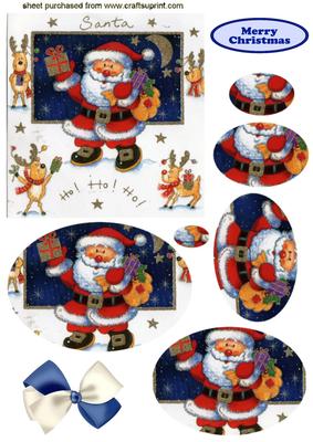 Santa Ho! Ho! Ho! Oval Pyramid