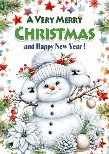  Lovely Snowman A4 (ONE)