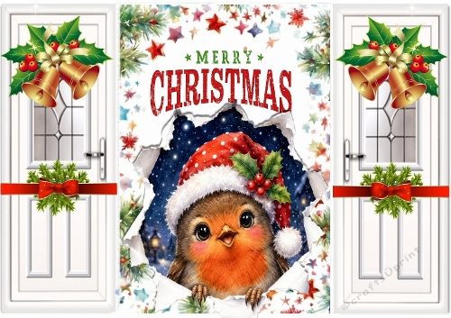 Cute Peek A Boo Robin Gatefold (TWO)