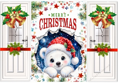 Cute Peek A Boo Polar Bear Gatefold (THREE)