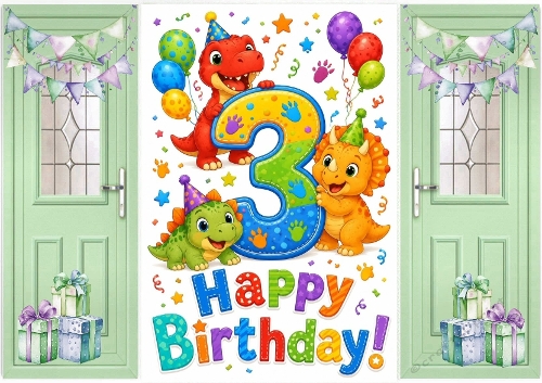Lovely Birthday Card, Green Gatefold For A Little Boy AGED THREE