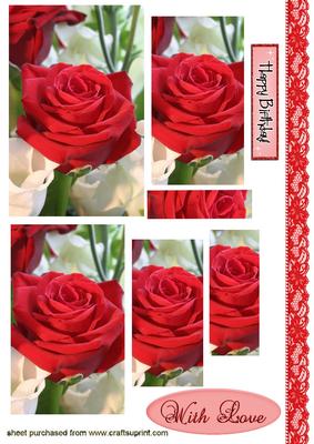 Red Roses & Lace Pyramids