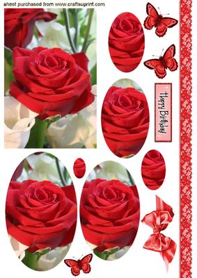 Red Roses & Lace, Oval Pyramids