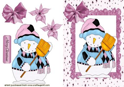 Snowman with a Sweeping Brush