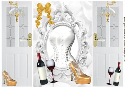 Gorgeous White Basque and Champagne, Gatefold