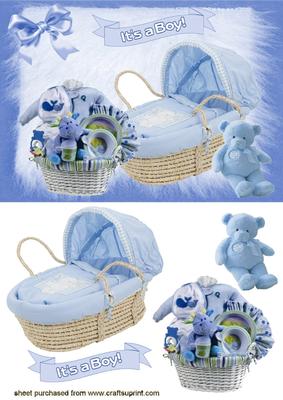 Baby Boy, with Blue Bear