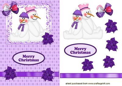 Pair of Cheeky Snowmen