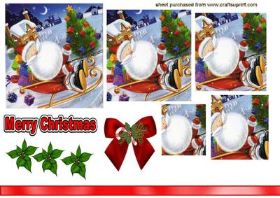 Santa Flying Over the Roof Tops, Pyramids