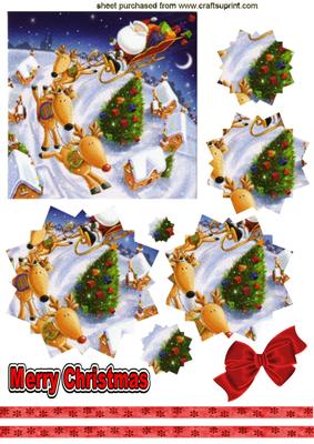 Ho! Ho! Ho! Santa's on His Way Star Pyramids