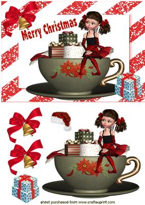 Santa's Cute Little Helper with Presents