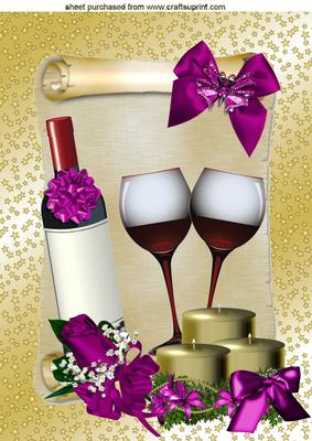 Celebrate with Champagne, A4 Topper