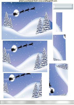 Santa in His Sleigh Pyramids
