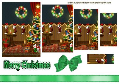 Christmas Stockings Hanging for Santa, Pyramids