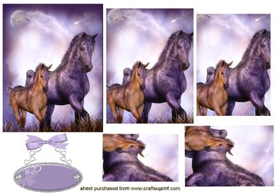 Beautiful Horse & Foal Pyramids