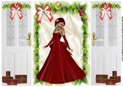 Pretty Lady with Presents, Gatefold