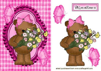 Little Teddy with Flowers