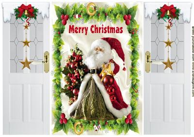 Ho! Ho! Ho! Lovely Santa with Fluffy Beard, Gatefold