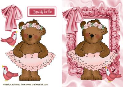 Little Ballerina Teddy with Little Bird