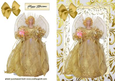 Christmas Angel in Gold