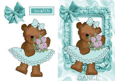 Little Teddy Ballerina in Blue