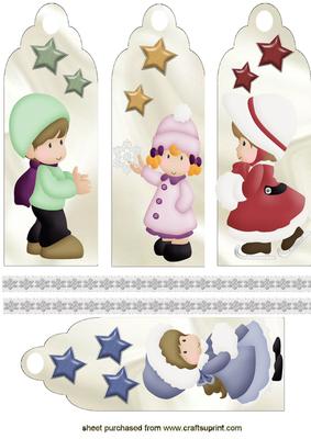 Little Children Dressed for the Winter, Bookmarks