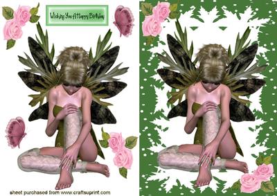 Woodland Faerie Sitting Down