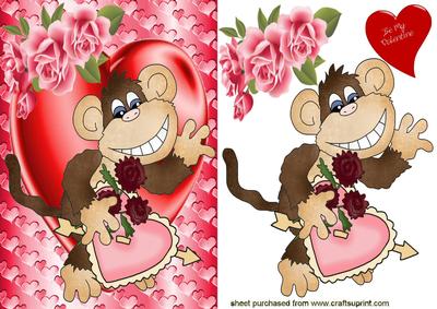 Be My Valentine, Cute Little Monkey