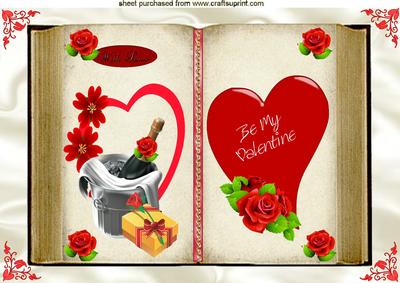 Beautiful Book of Romance, A4 Topper