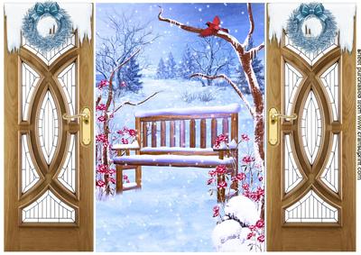 Christmas Scene Gatefold