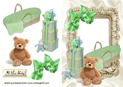 New Baby, in Mint Green
