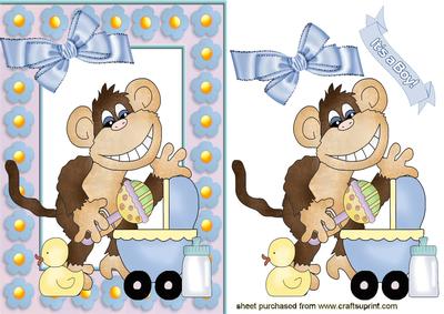 Cute Little Monkey, for a Baby Boy