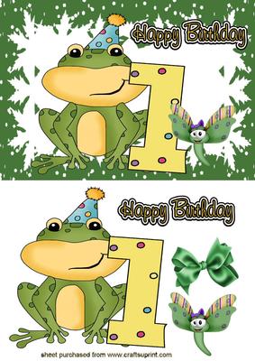 Little Froggie Ist Birthday